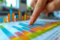 Foto: Finger auf Statistik